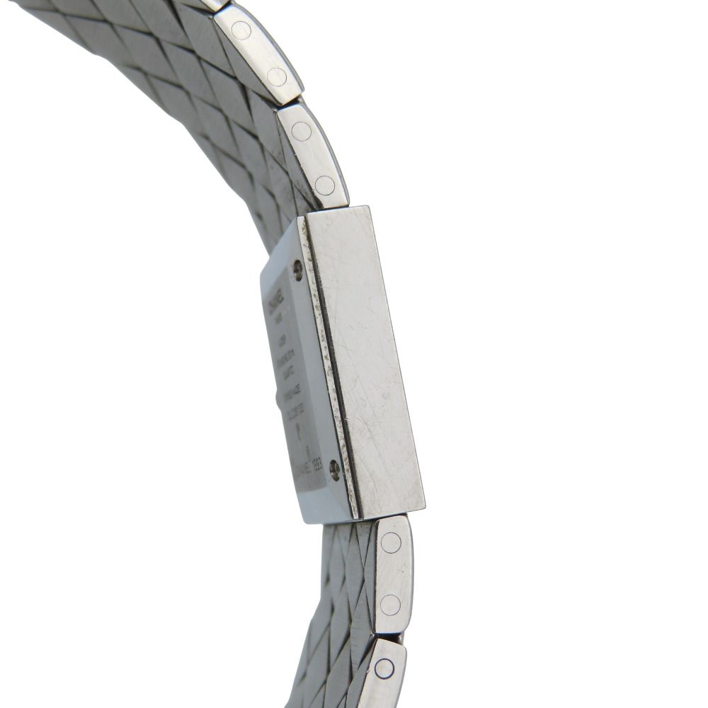 Chanel Quilted Quartz Watch SS Black Dial — view 8