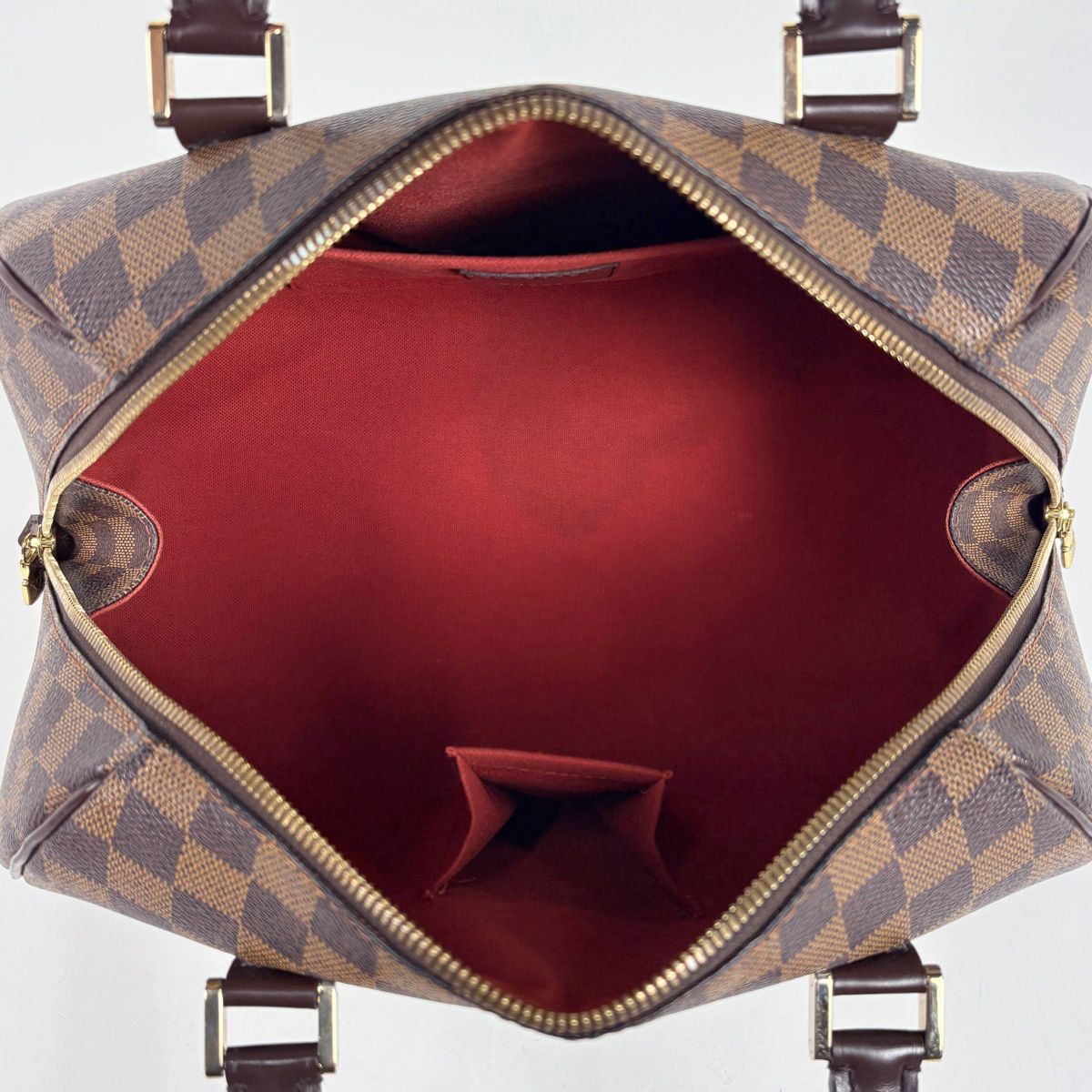 Louis Vuitton Riviera MM Handle Mini Boston Bag Damier Brown — view 8
