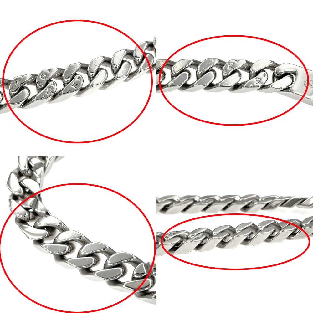 Louis Vuitton Collier LV Chain Silver Necklace — view 8
