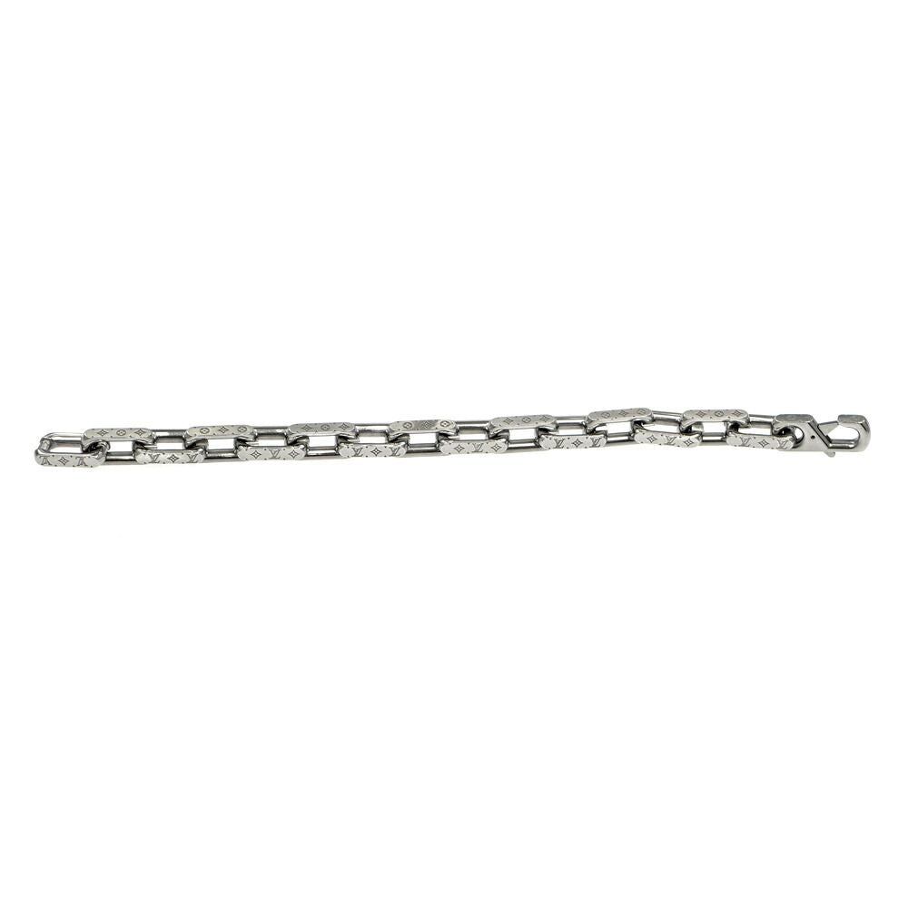 Louis Vuitton Bracelet Monogram Chain Silver — view 8