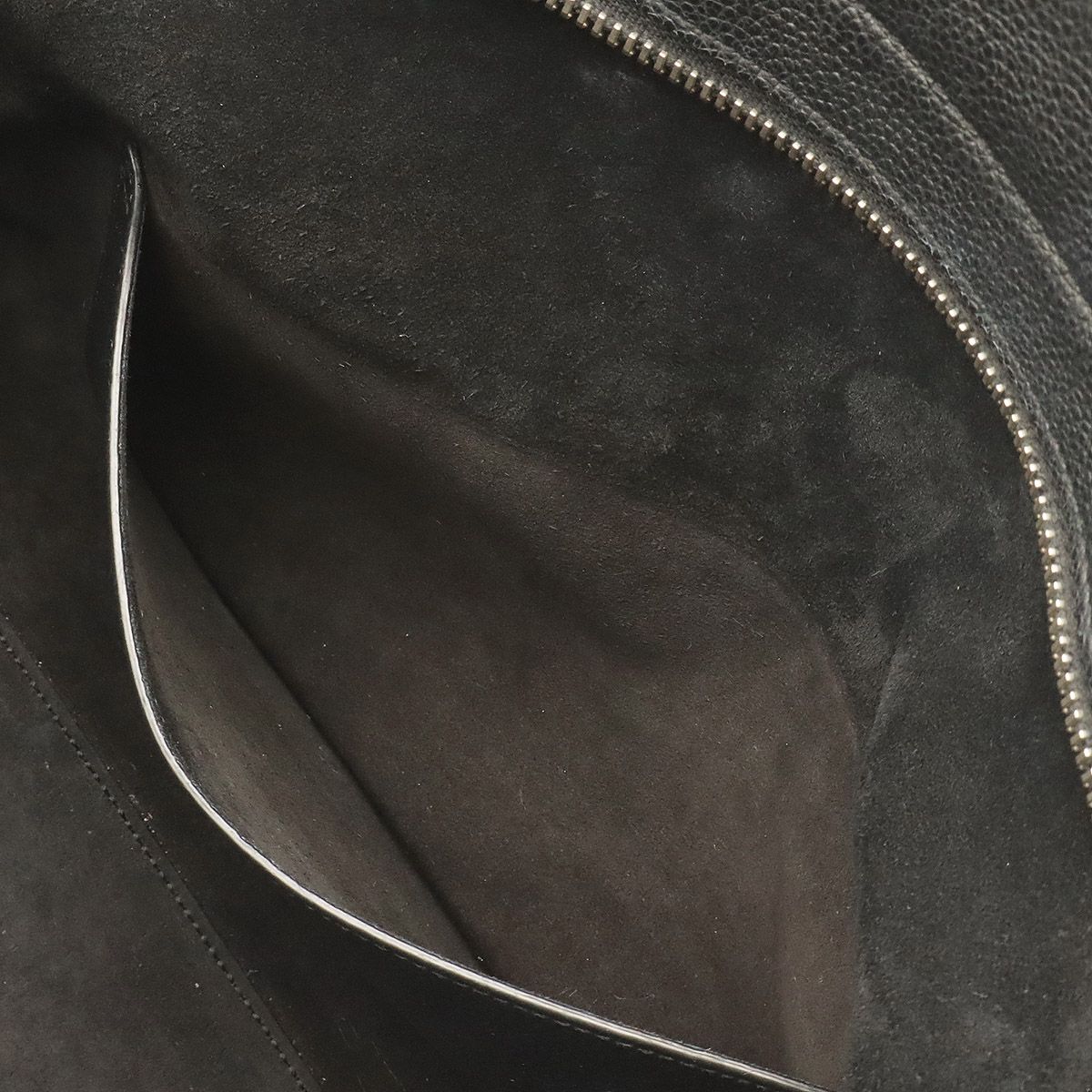 Saint Laurent Paris YSL Cabas Rive Gauche 2-Way Shoulder Bag Leather Black — view 8