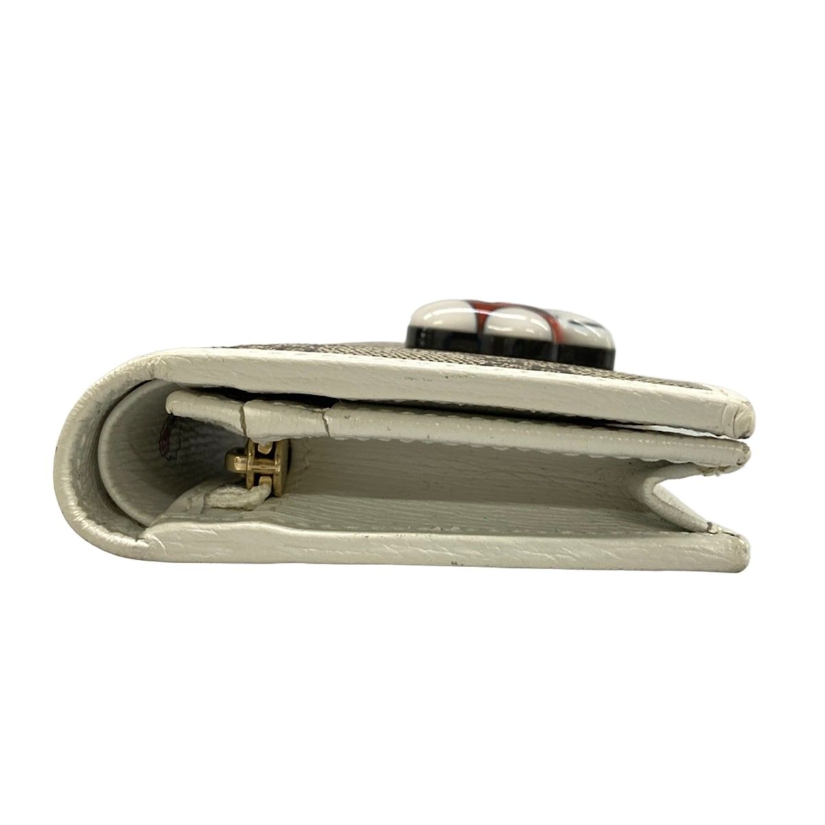 Gucci Bifold Wallet Beige White Hattie Stewart Collaboration Leather — view 8