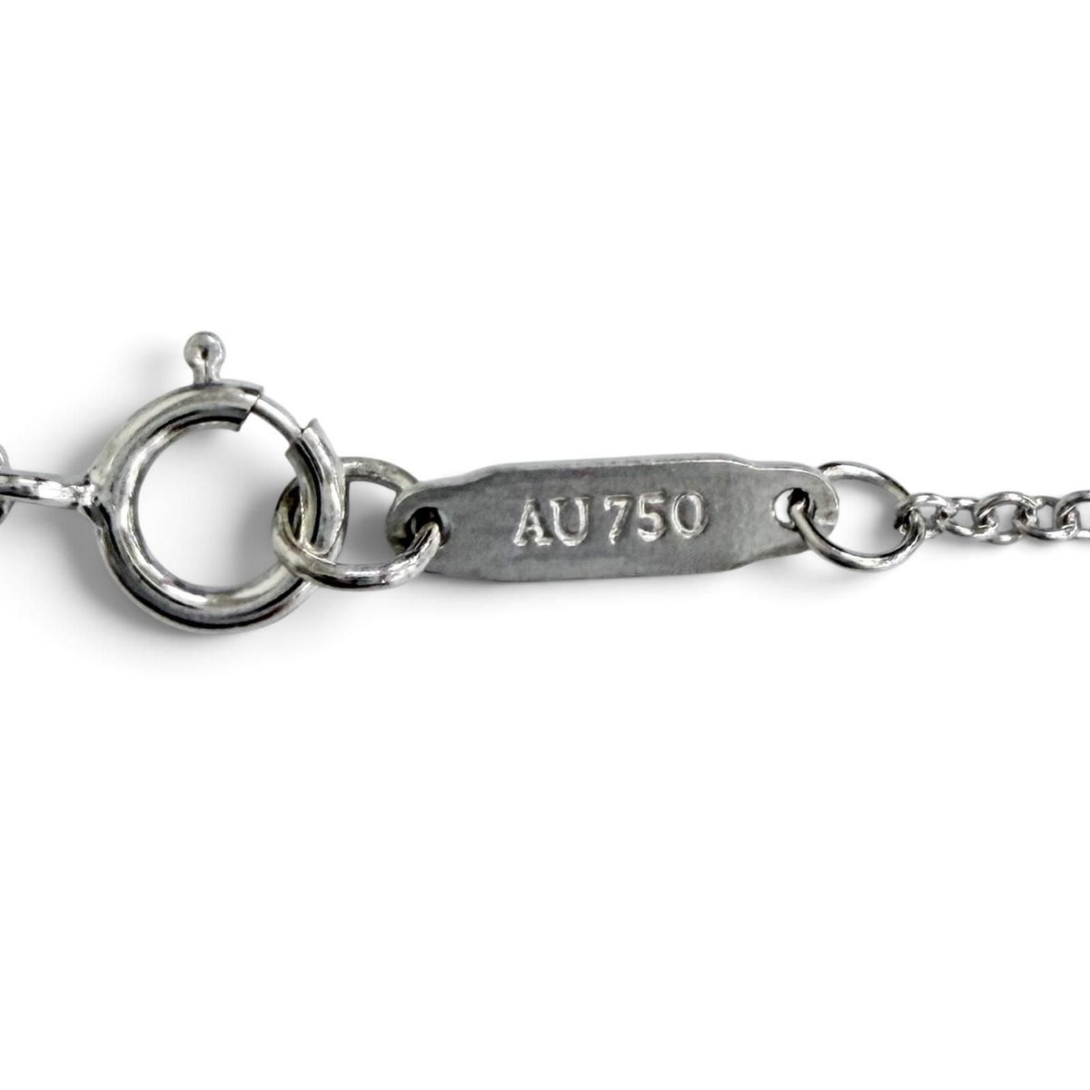 Tiffany & Co Metro Horseshoe Diamond Necklace 750 White Gold — view 8