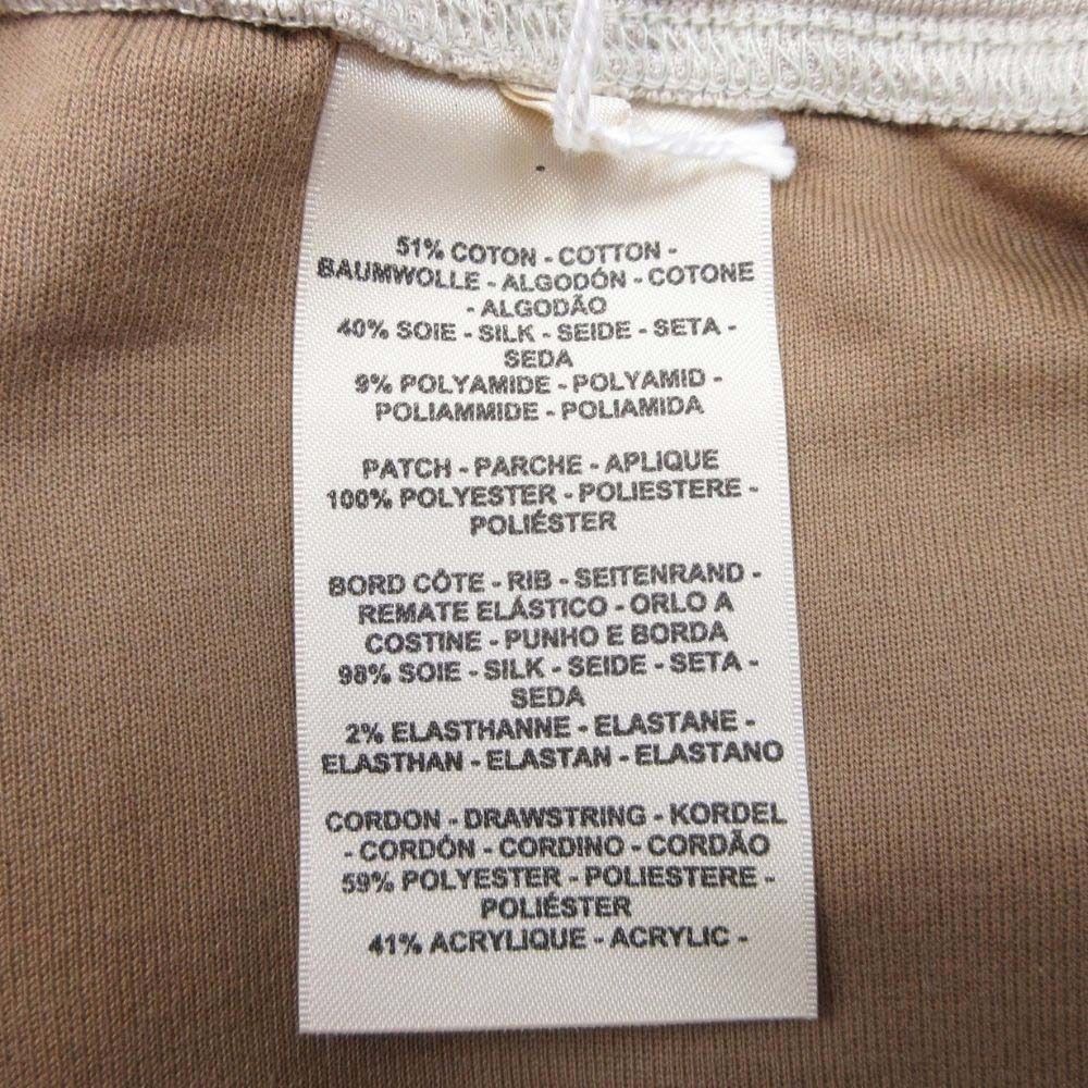 Hermes Cotton Silk Jersey Easy Pants Series Logo Patch Sweatshirt Greige 42 — view 8