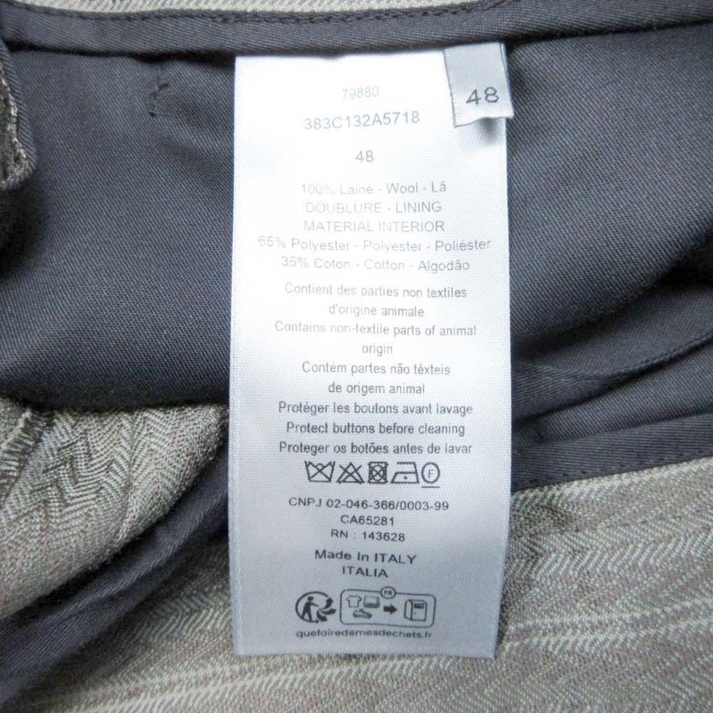 Dior Couture Jacquard Shorts High Waist Gray 48 — view 8