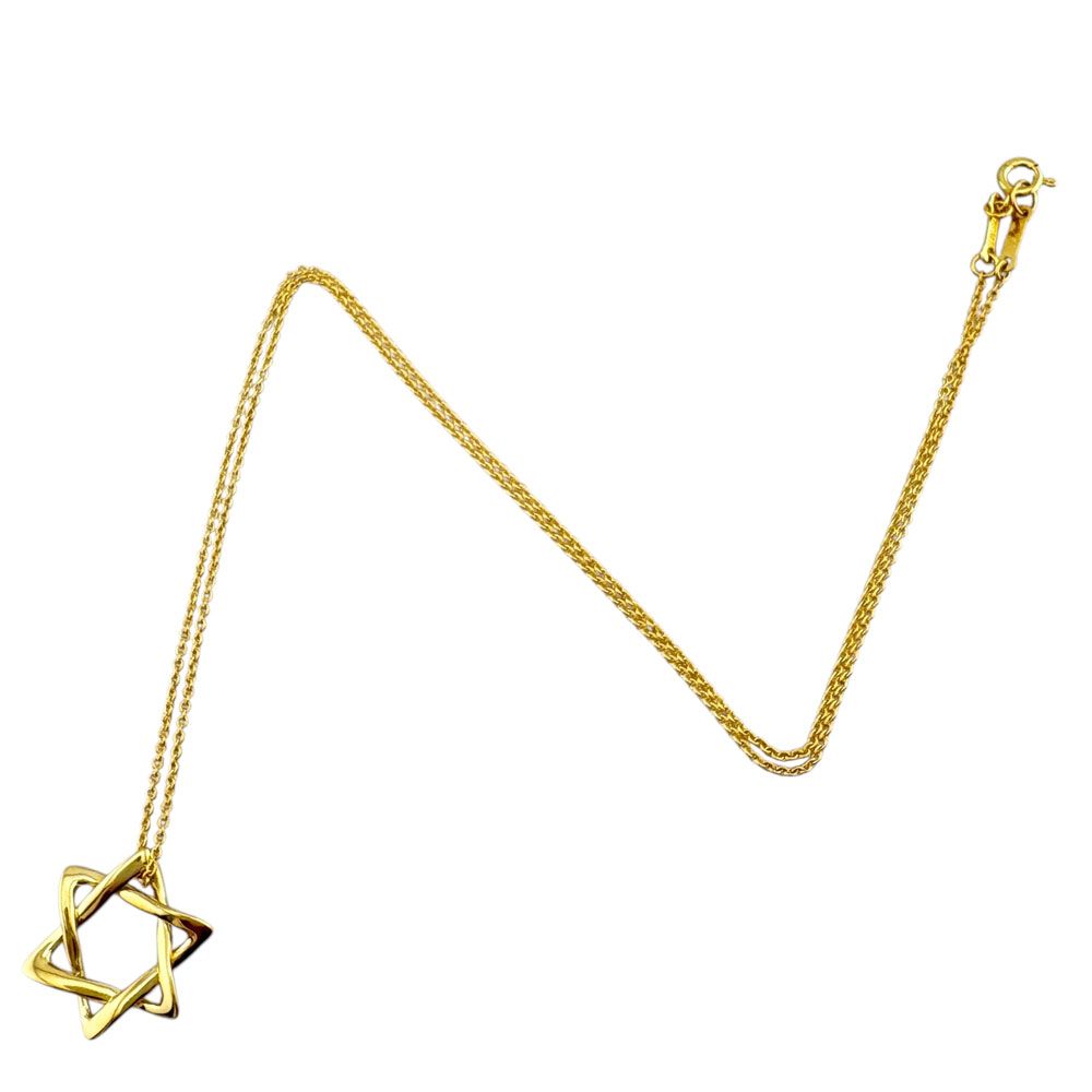 Tiffany & Co Star of David Necklace 18k Yellow Gold — view 7