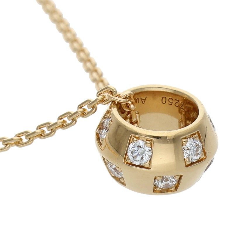 Louis Vuitton le Damier de 18k Yellow Gold Diamond Necklace — view 3