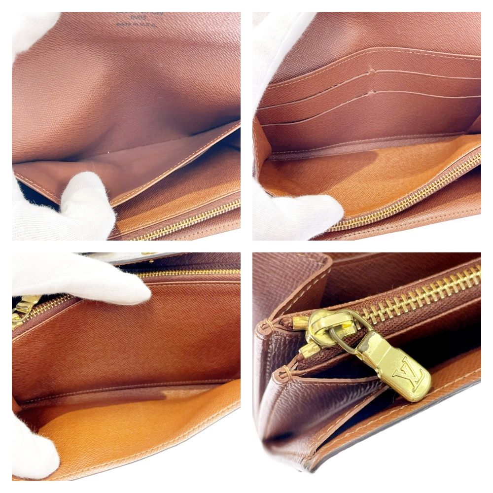 Louis Vuitton Monogram Portefeuille Sarah Wallet Brown — view 8