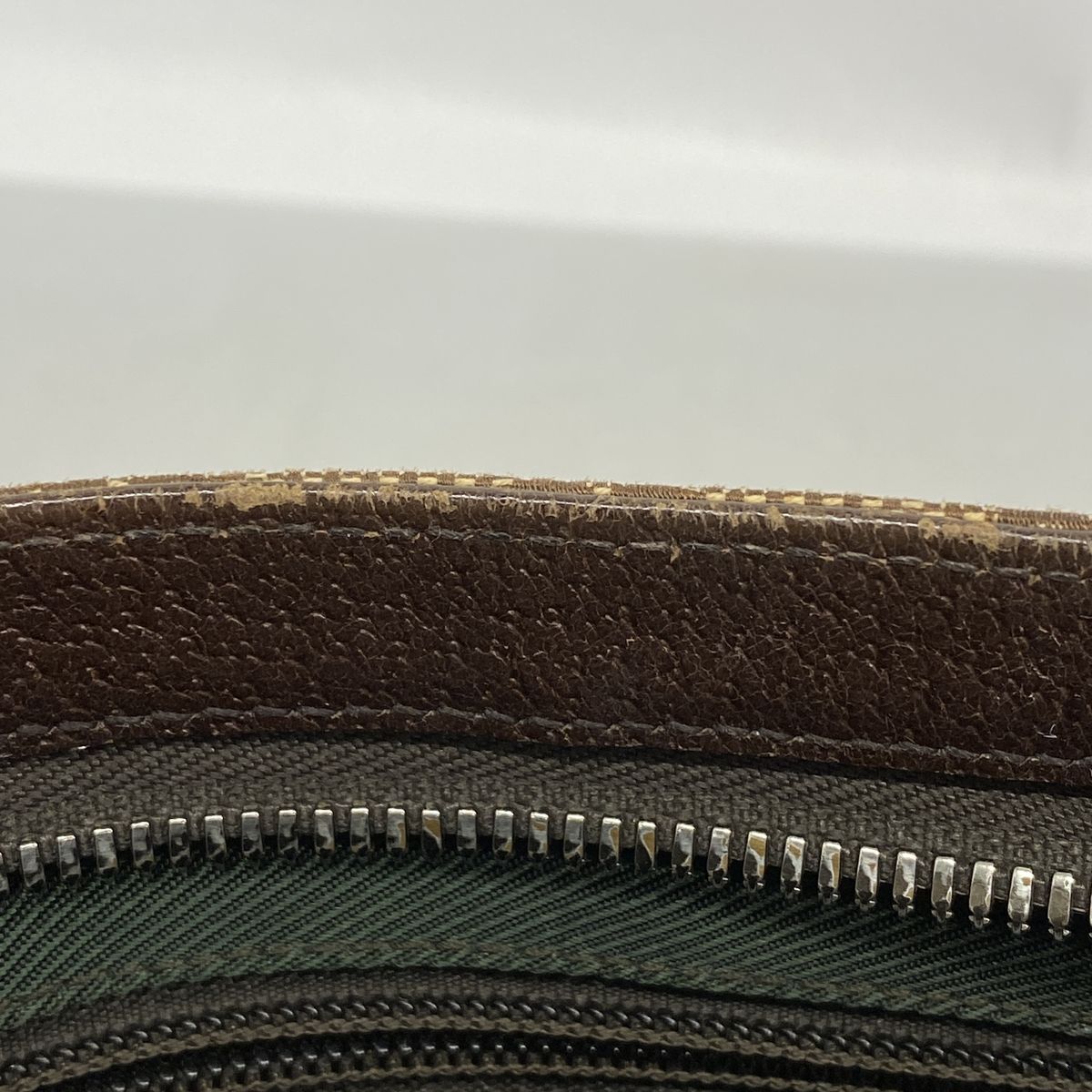 Gucci Shoulder Bag GG Canvas Brown Silver — view 8