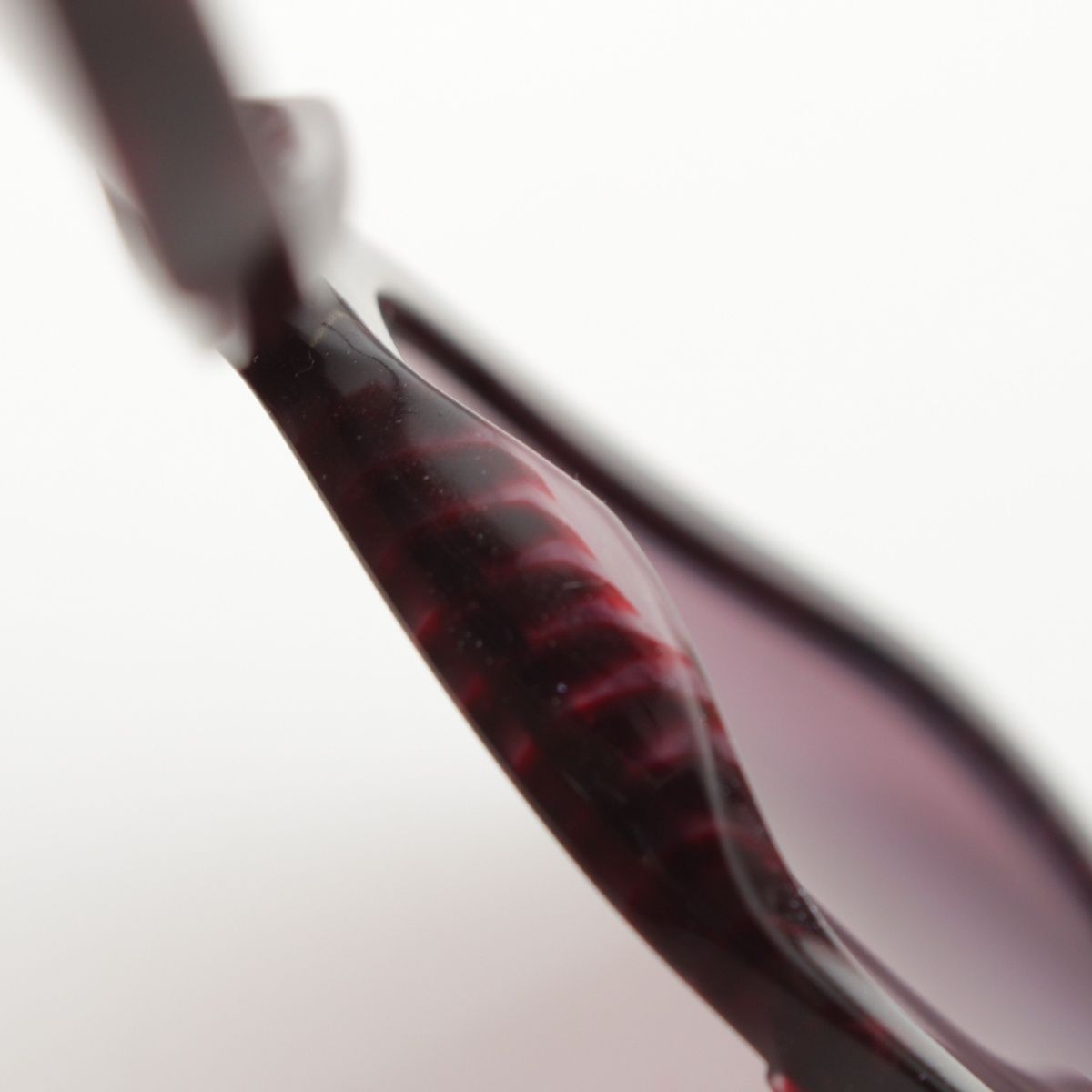 Chanel Cell Frame Full Rim Wellington Sunglasses Purple Bordeaux Eyewear — view 8