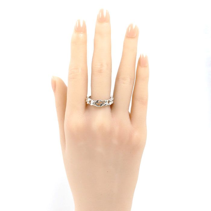 Gucci 925 Sterling Silver Interlocking G Ring — view 7