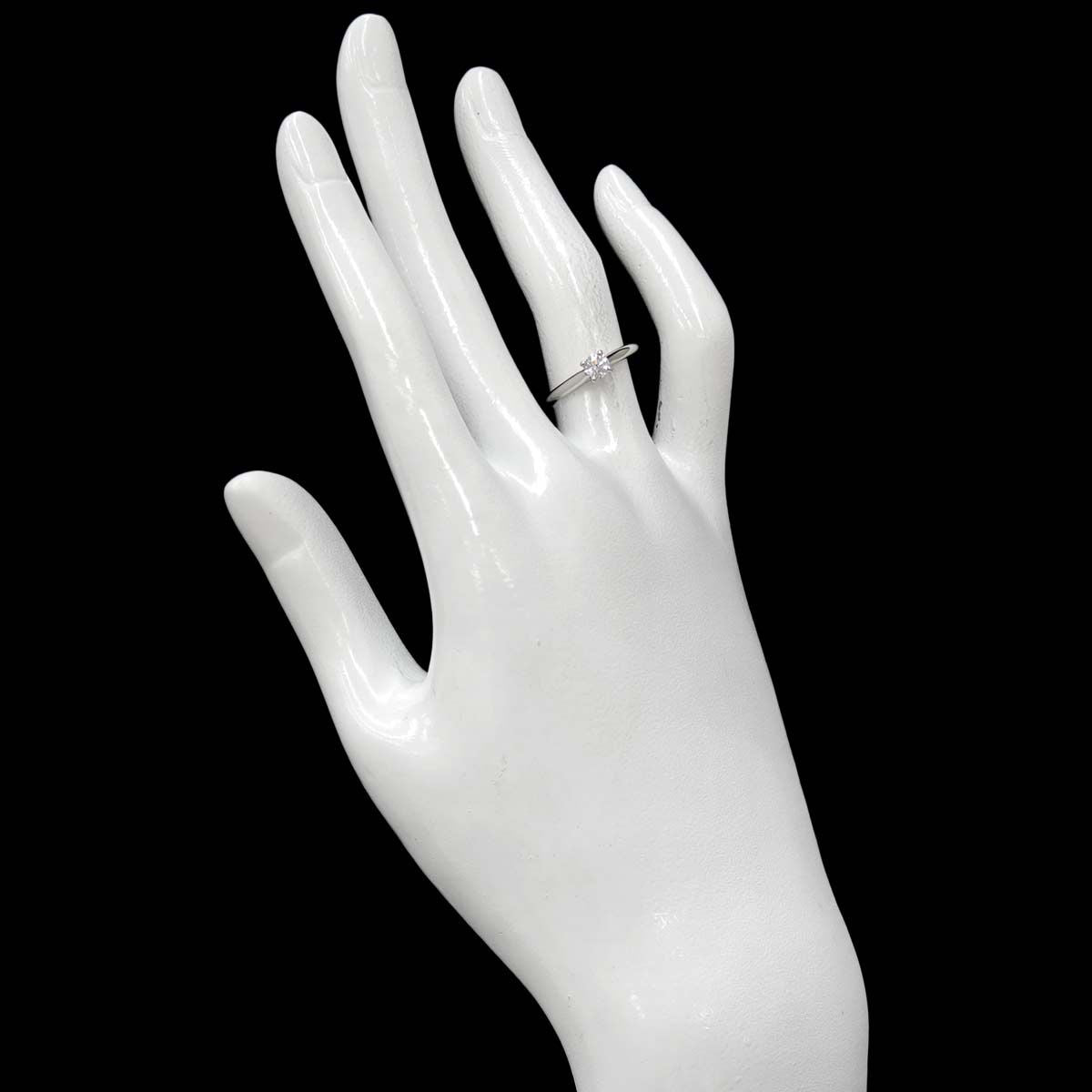 Cartier 1895 Solitaire Diamond 49 Ring Platinum — view 8