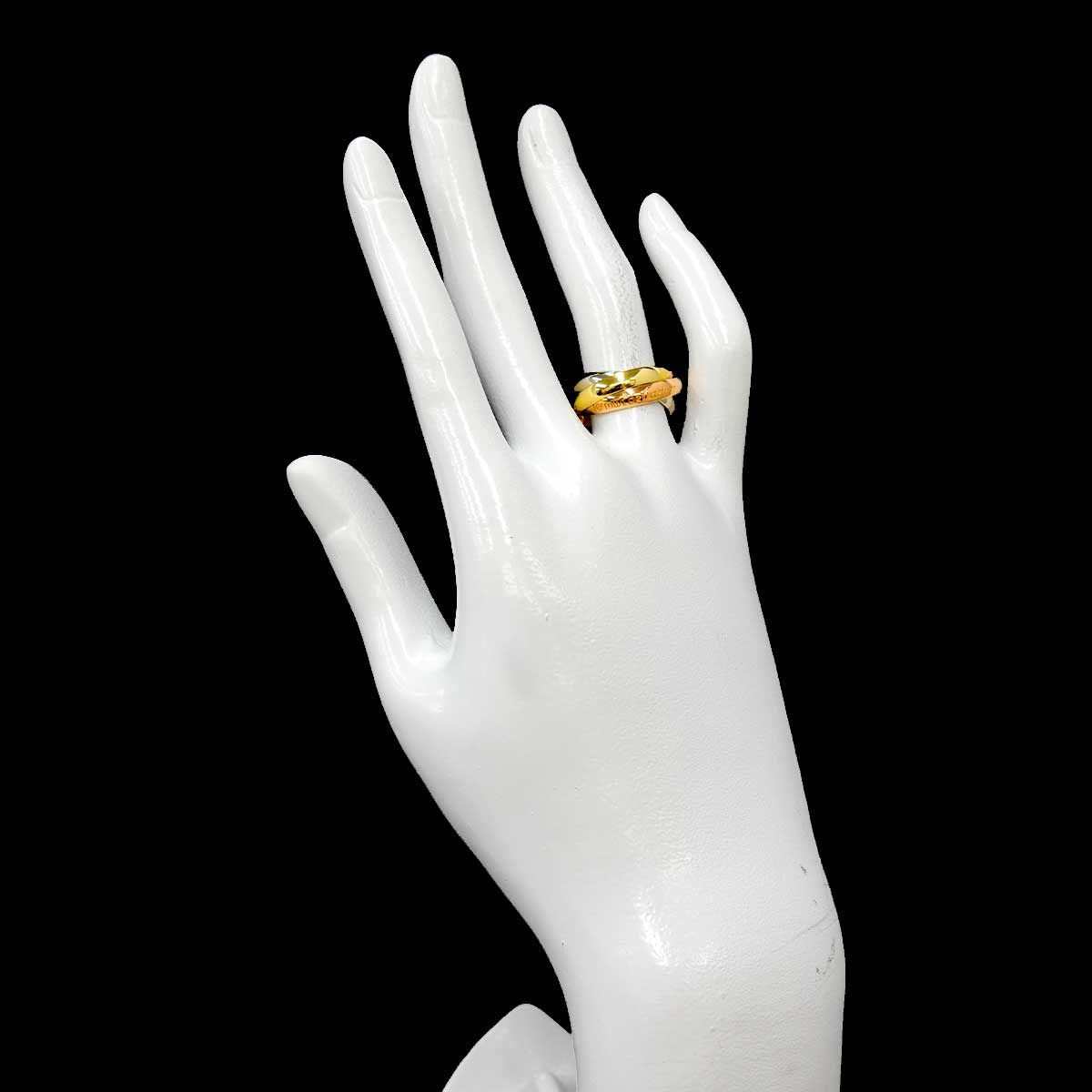 Cartier Trinity Medium MM 51 Ring 18k Yellow Gold WG PG 750 — view 8