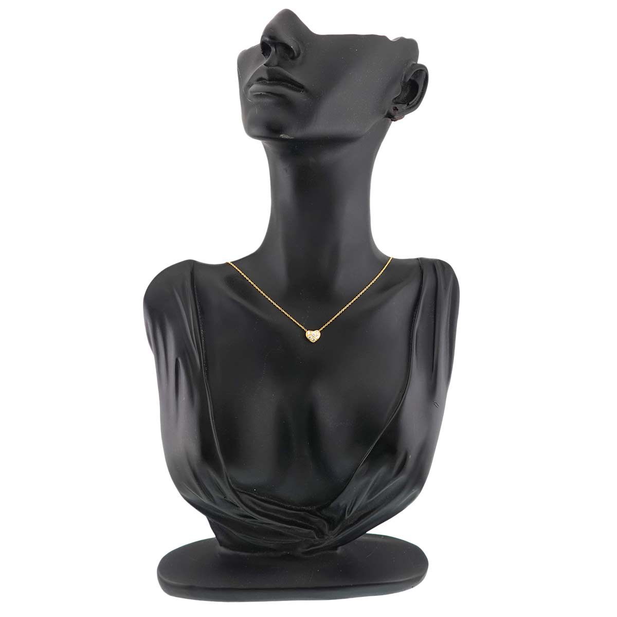 Tiffany & Co Pave Heart Diamond Necklace 41 18k Yellow Gold — view 8