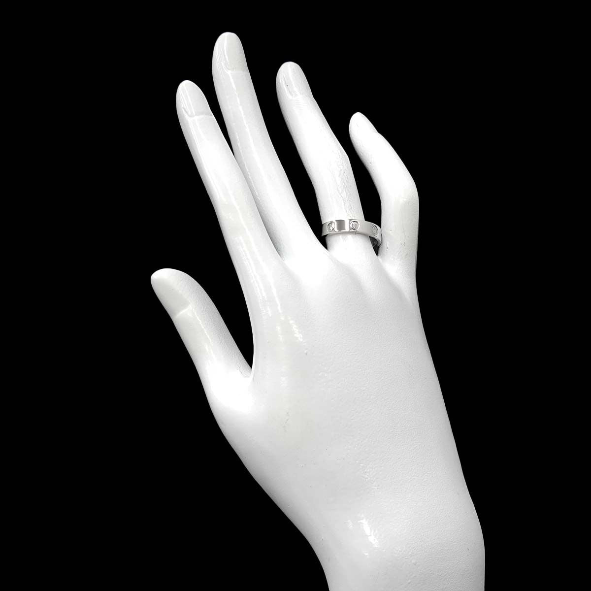 Cartier Mini Love 53 Full Diamond Ring 18k White Gold — view 6