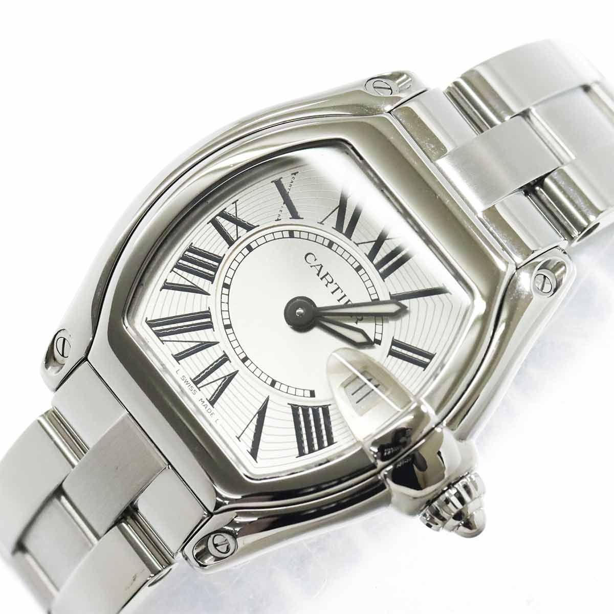 Cartier Roadster SM Watch Date Silver Quartz — view 7