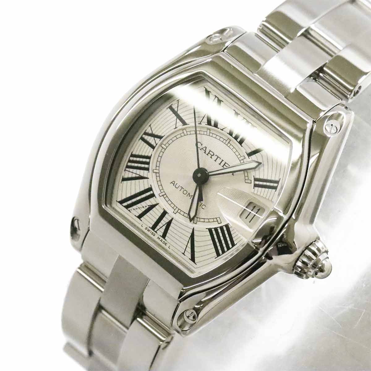 Cartier Roadster LM Watch Date Silver Automatic — view 7