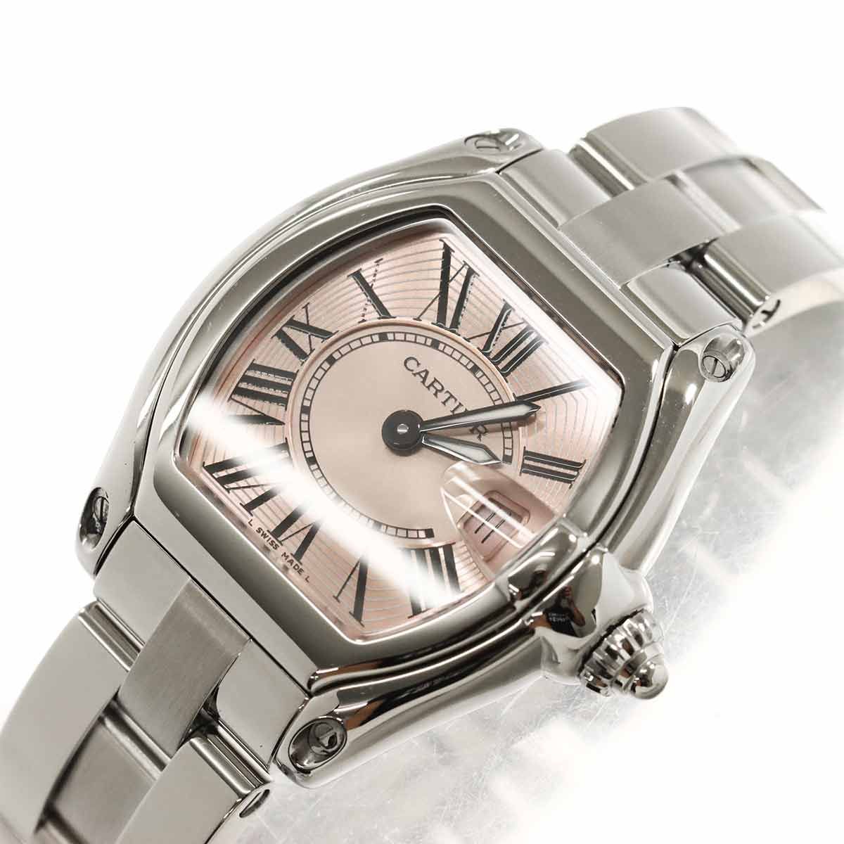 Cartier Roadster SM Watch Date Pink Quartz — view 7