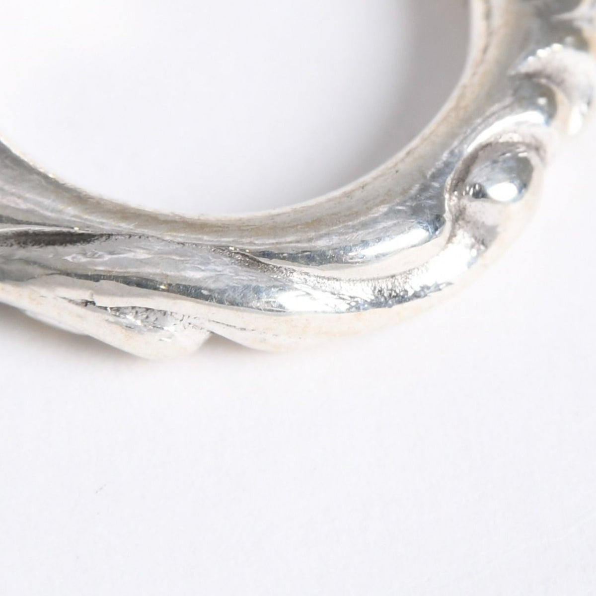 Chrome Hearts Scroll Band Ring 925 Sterling Silver — view 8