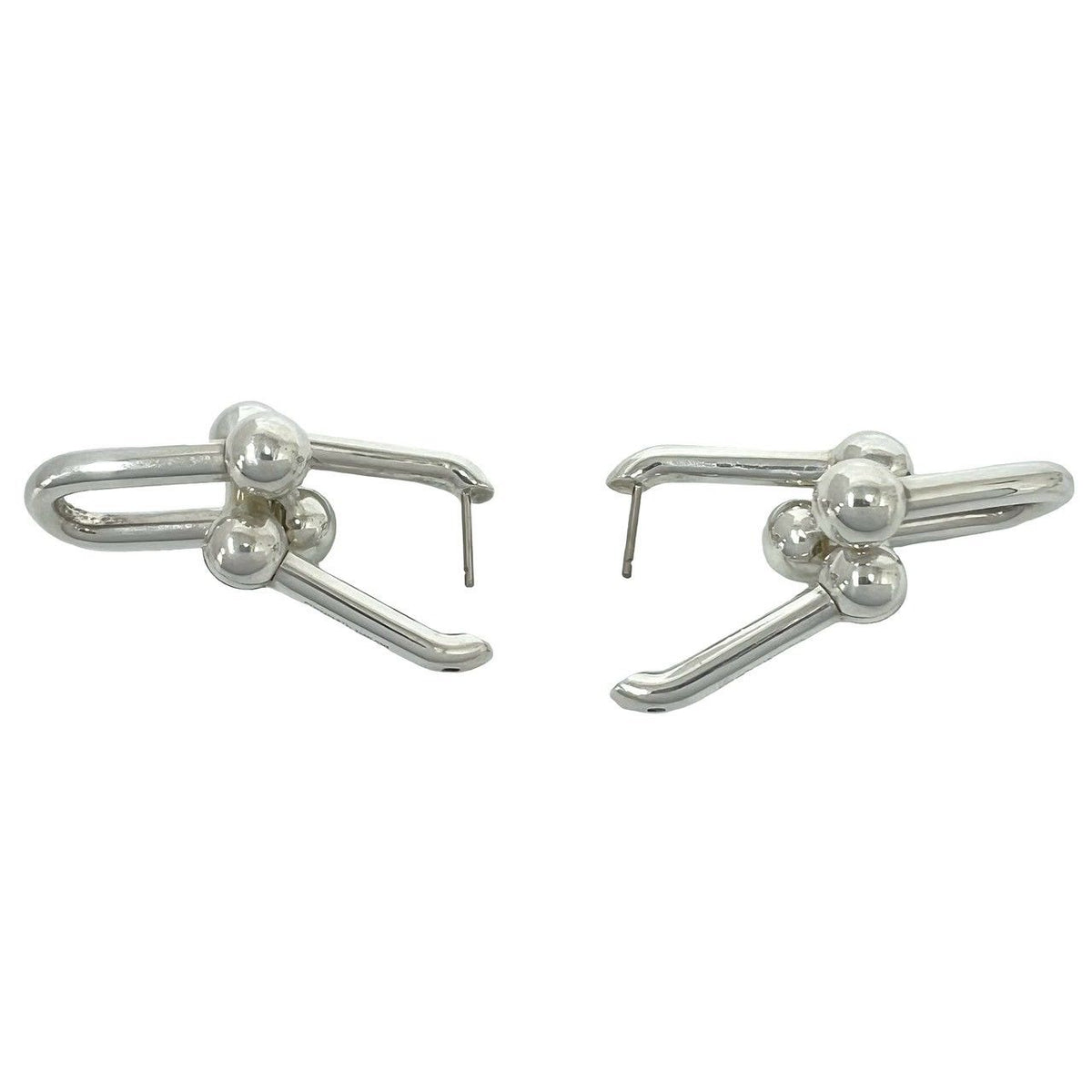 Tiffany & Co HardWear Extra Large Link Earrings 925 Sterling Silver — view 7