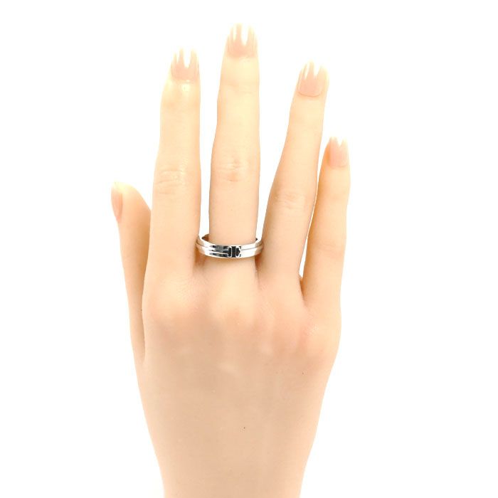 Tiffany & Co 18k White Gold T Narrow Ring — view 7