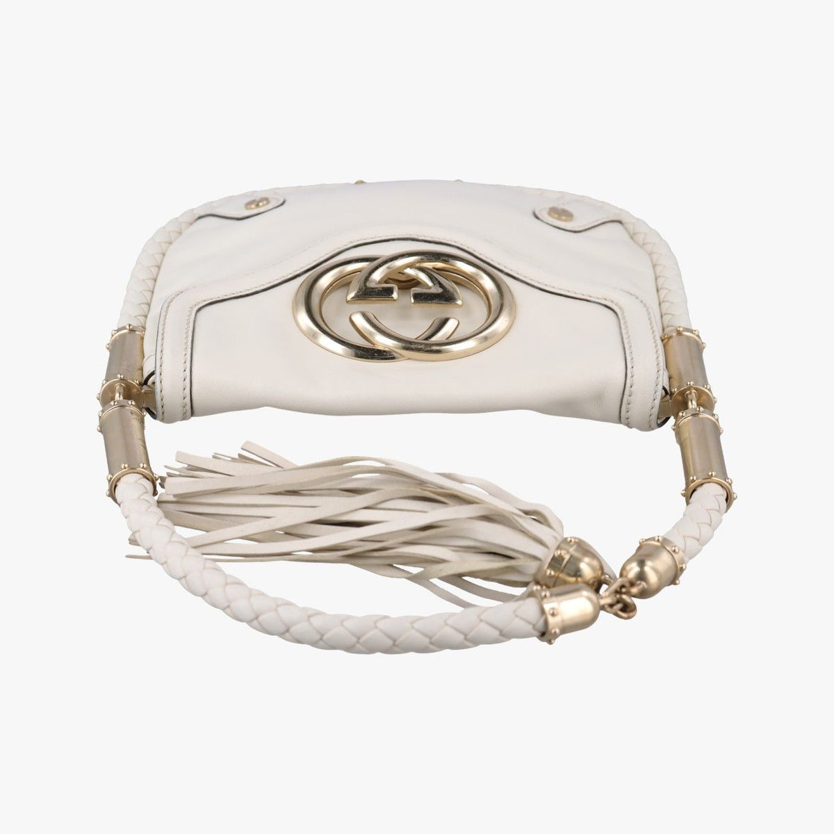 Gucci Dearlux Brit Hobo White Leather — view 8