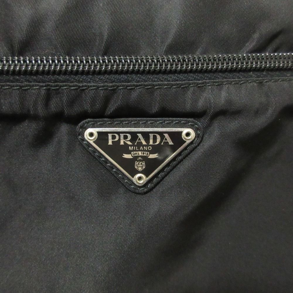 Prada Vela Nylon Shoulder Camera Bag Black — view 8