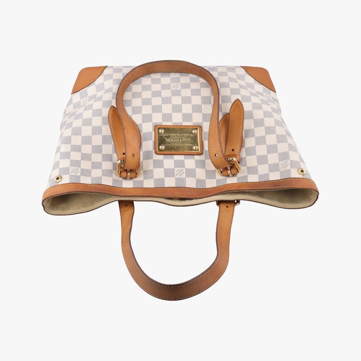 Louis Vuitton Hampstead MM Azur Damier Canvas Tote Bag — view 8