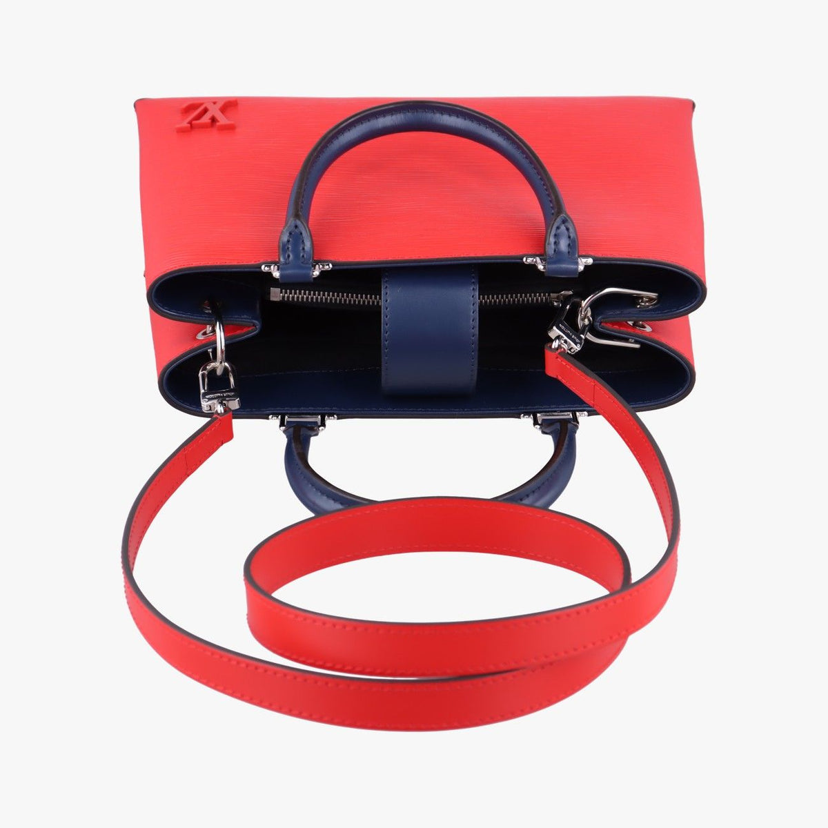 Louis Vuitton Kleber PM Red Blue Epi — view 8