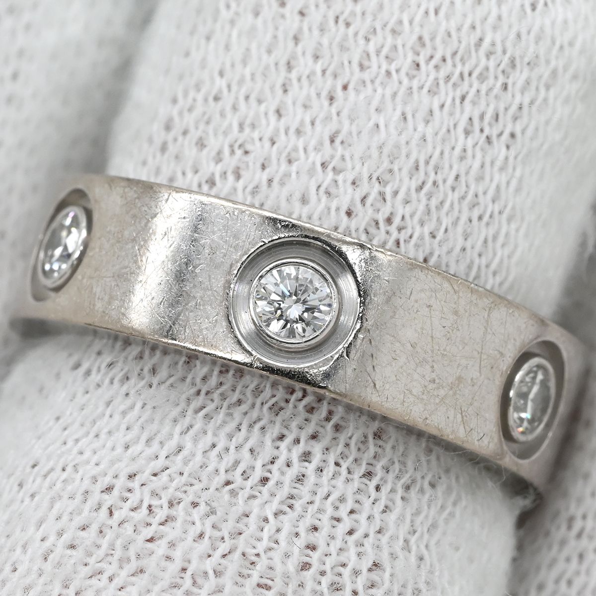 Cartier Ring Love Full Diamond White Gold — view 8