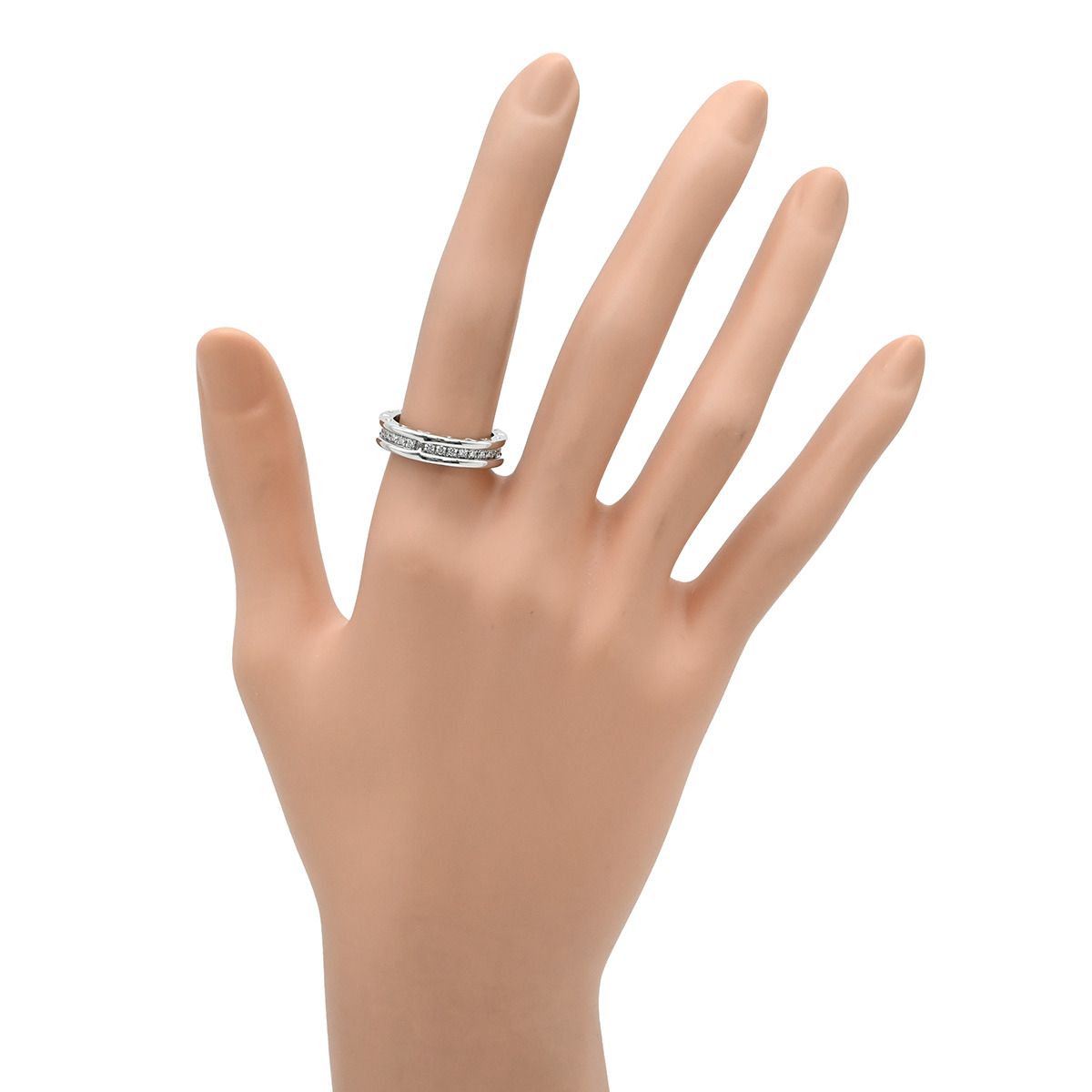 Bvlgari Ring B.zero1 XS Pave Diamond White Gold 52 750 Band — view 6