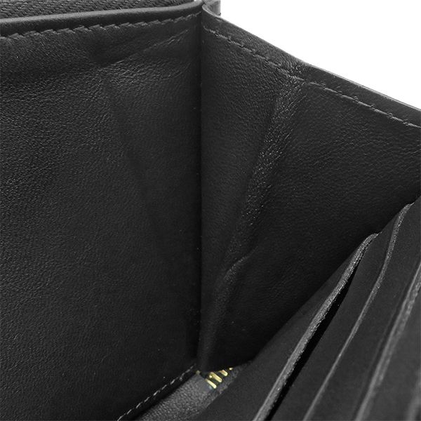Louis Vuitton Wallet Zippy Monogram Mahina Noir Gold Black Zip Around — view 8