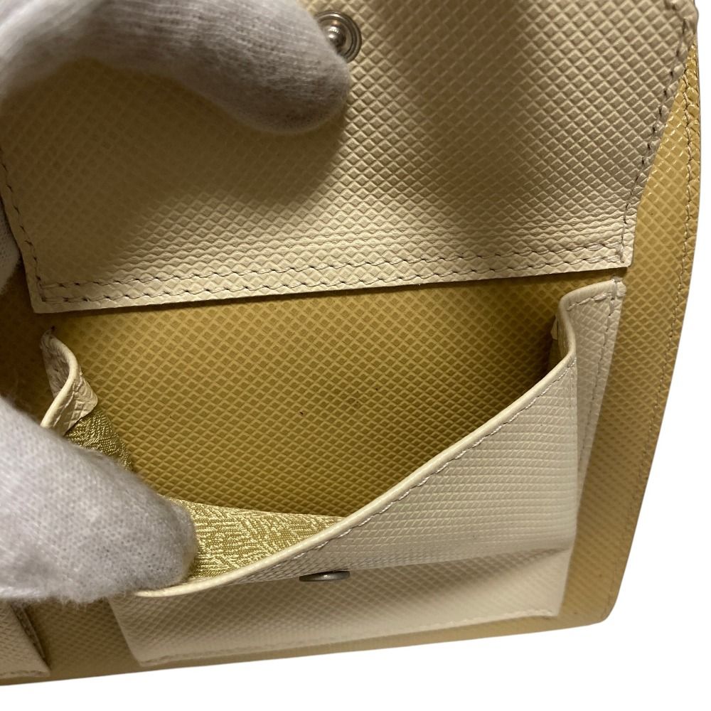 Bottega Veneta Vintage Turnlock Leather Tote Bag Beige White — view 8