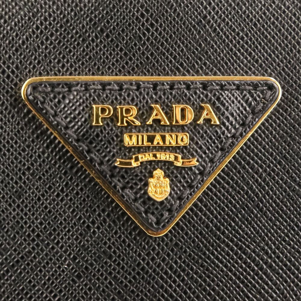 Prada Promenade Saffiano Leather 2-Way Shoulder Bag Black — view 8