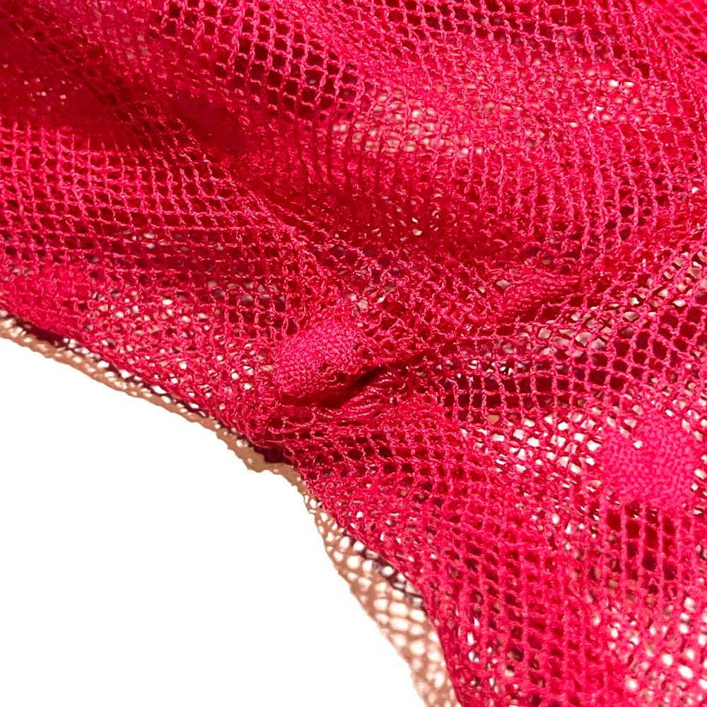 Dior Short Sleeve Sheer Heart Lace Blouse Shirt Pink Spring Summer — view 8