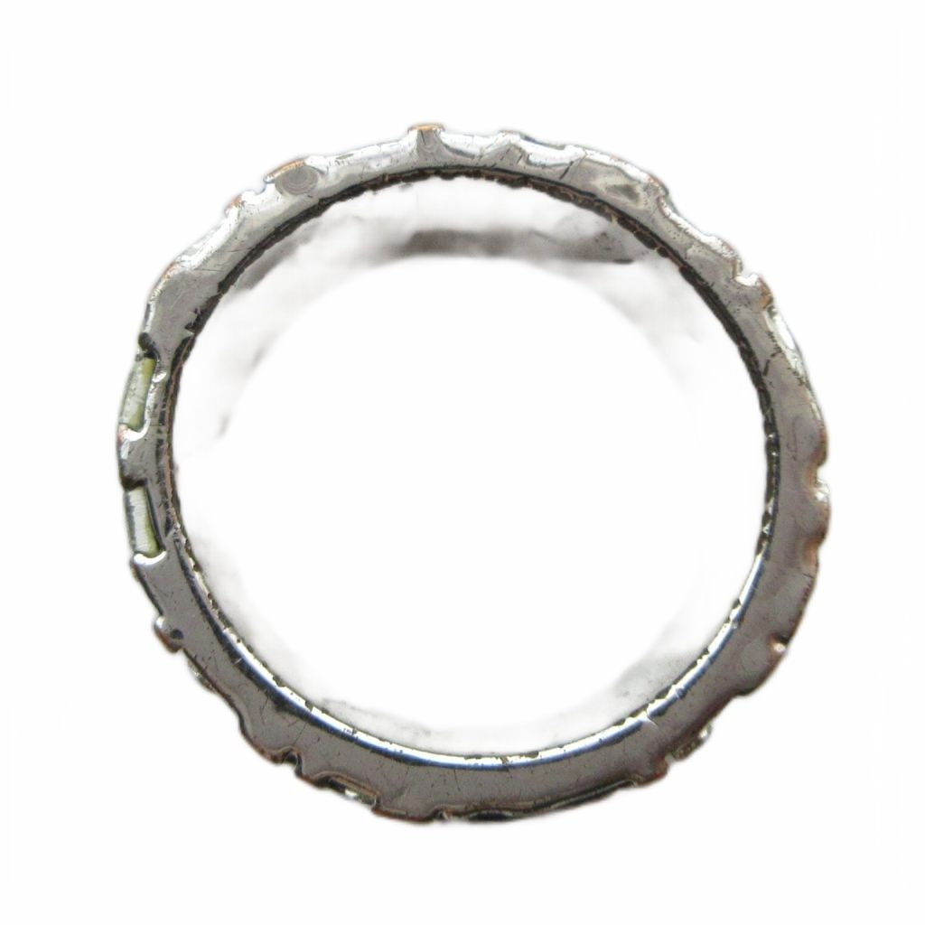 Dior Ring Logo Trotter Pattern Blue Silver — view 4