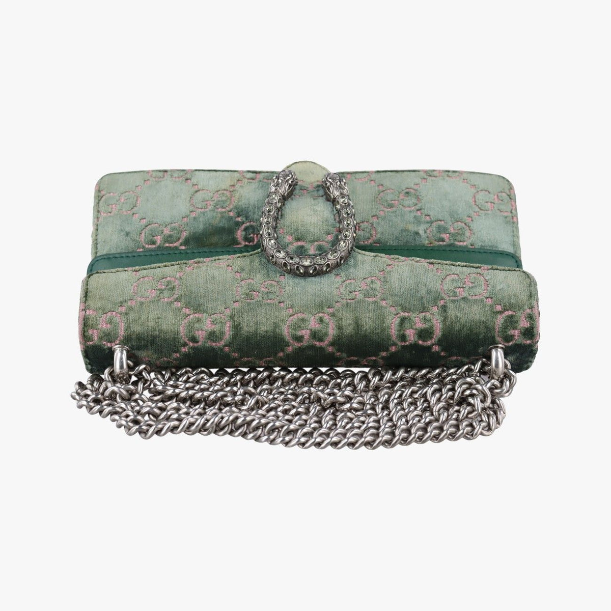 Gucci Dionysus Green Velour Shoulder Bag — view 8
