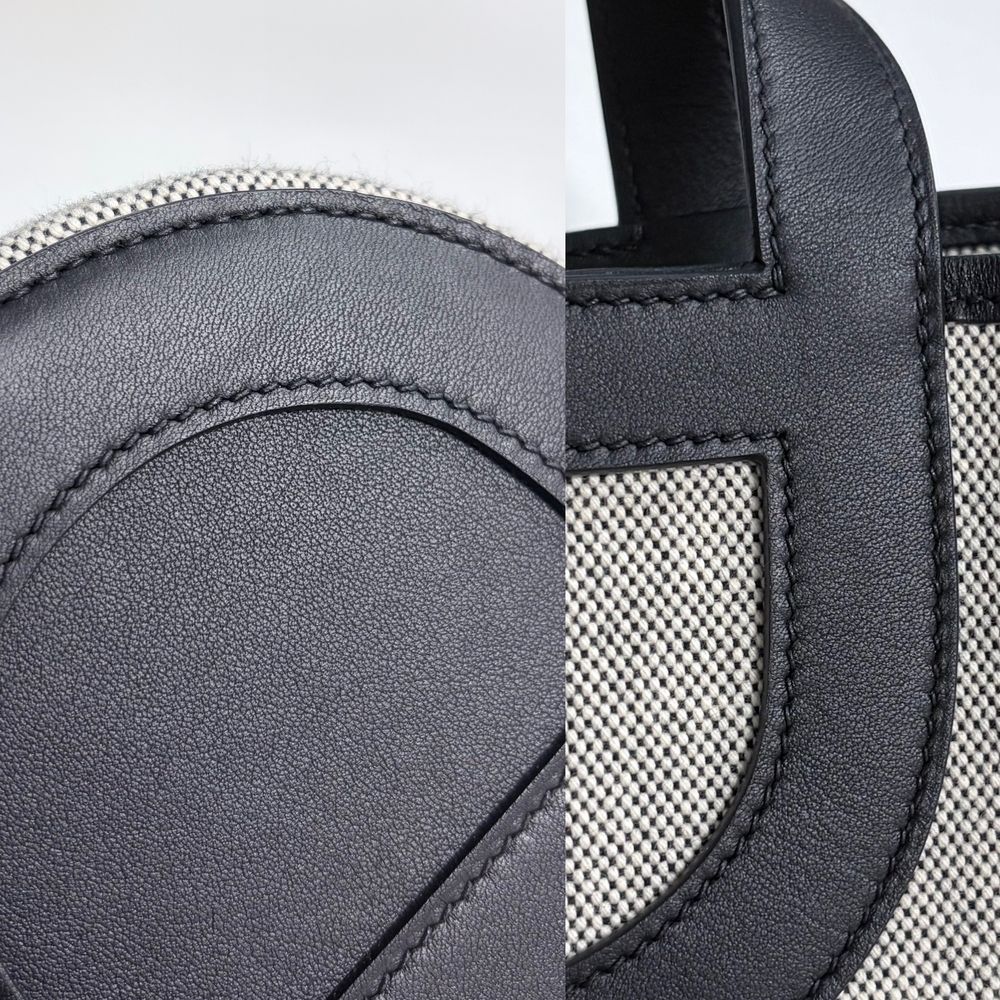 Hermes Handbag in the Loop 18 Veau Swift H Gray Black Silver — view 8