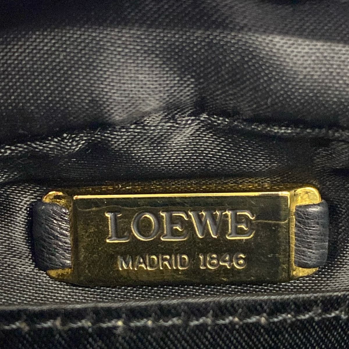 Loewe Shoulder Bag Black Leather — view 8