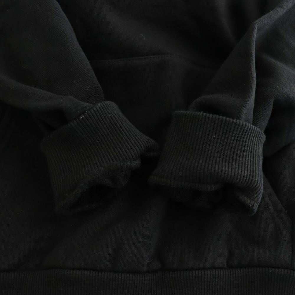 Celine Drawstring Loose Hoodie Pullover Black S — view 6