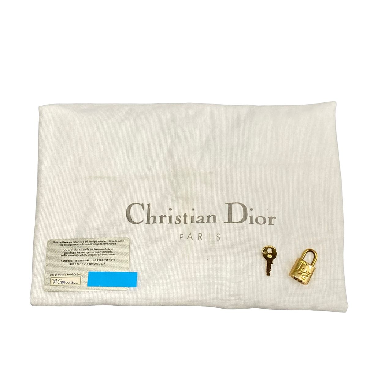 Dior Handbag Double Saddlebag White Navy Leather — view 8