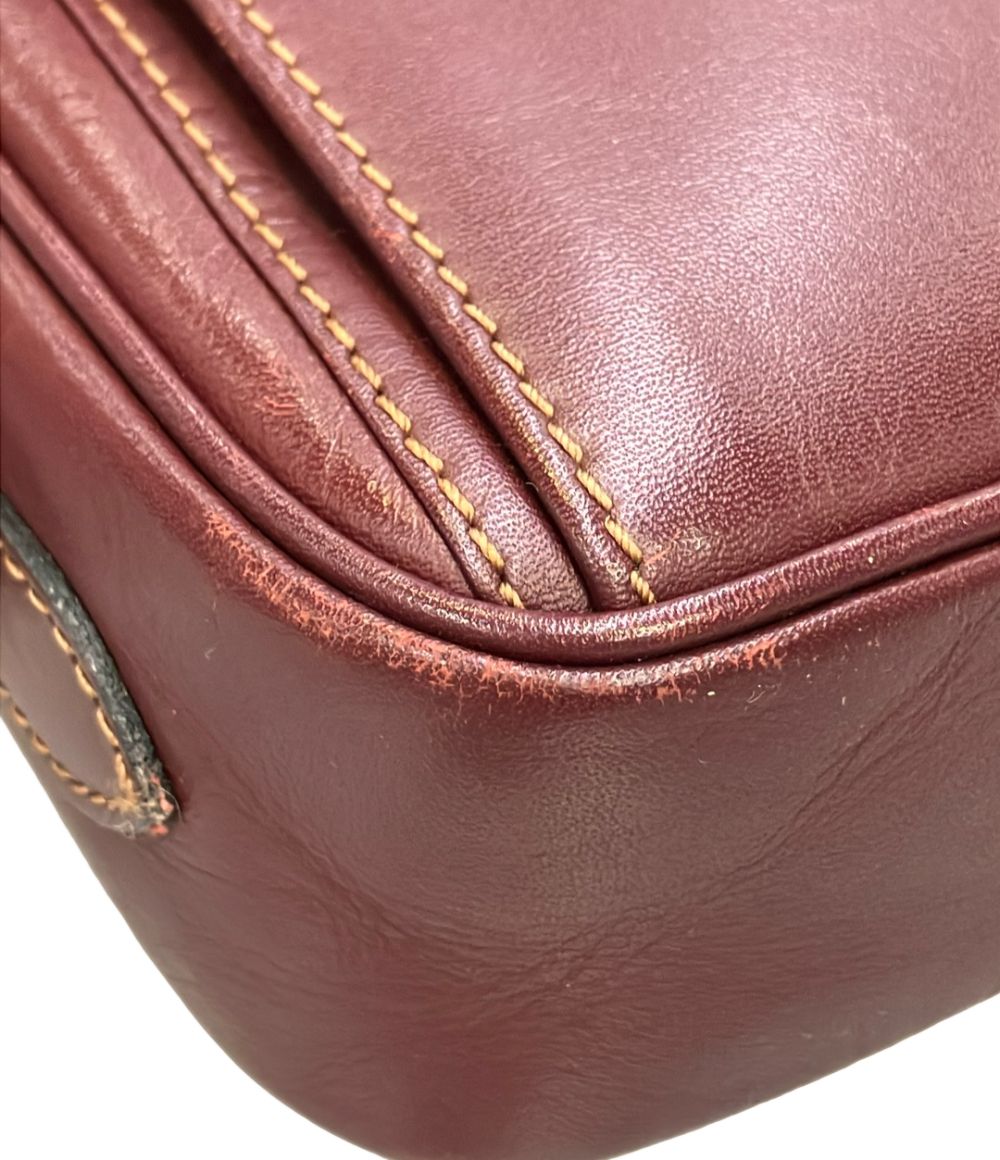 Cartier Shoulder Bag Burgundy — view 8