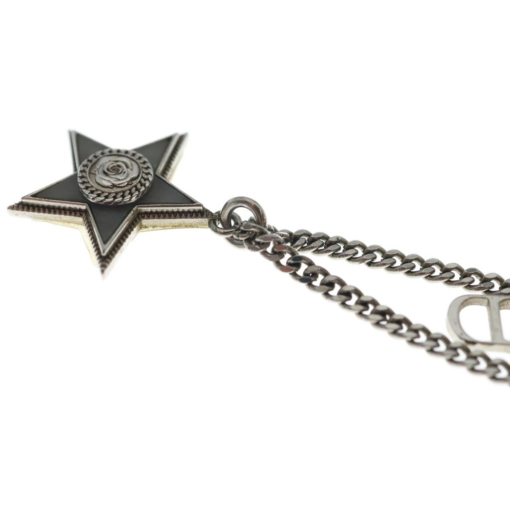Dior Star Necklace Silver Metal — view 6