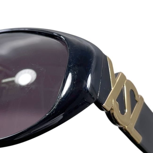 Saint Laurent Sunglasses YSL Acetate Black Logo Eyewear — view 8
