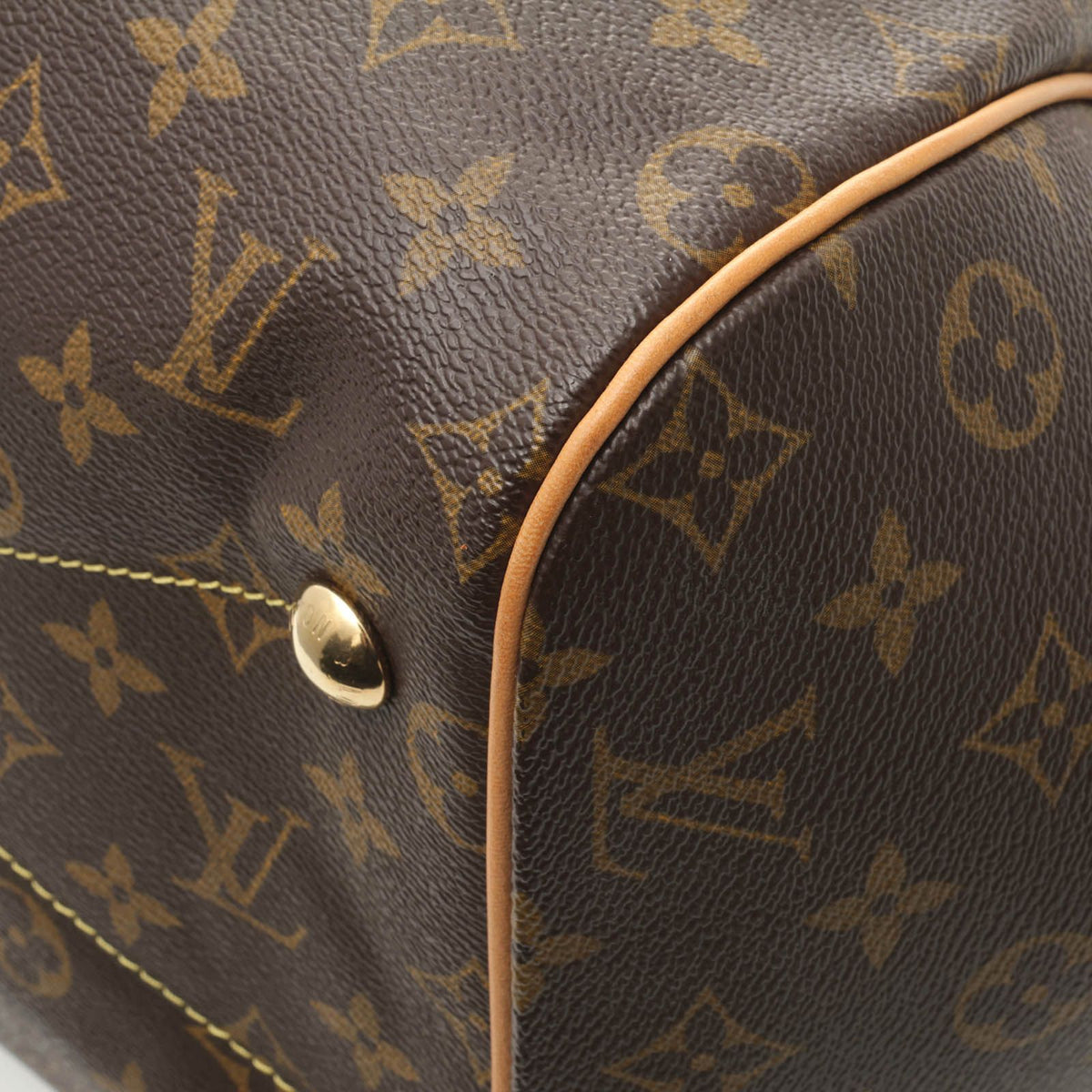 Louis Vuitton Tivoli GM Monogram Tote Bag Canvas Brown — view 8