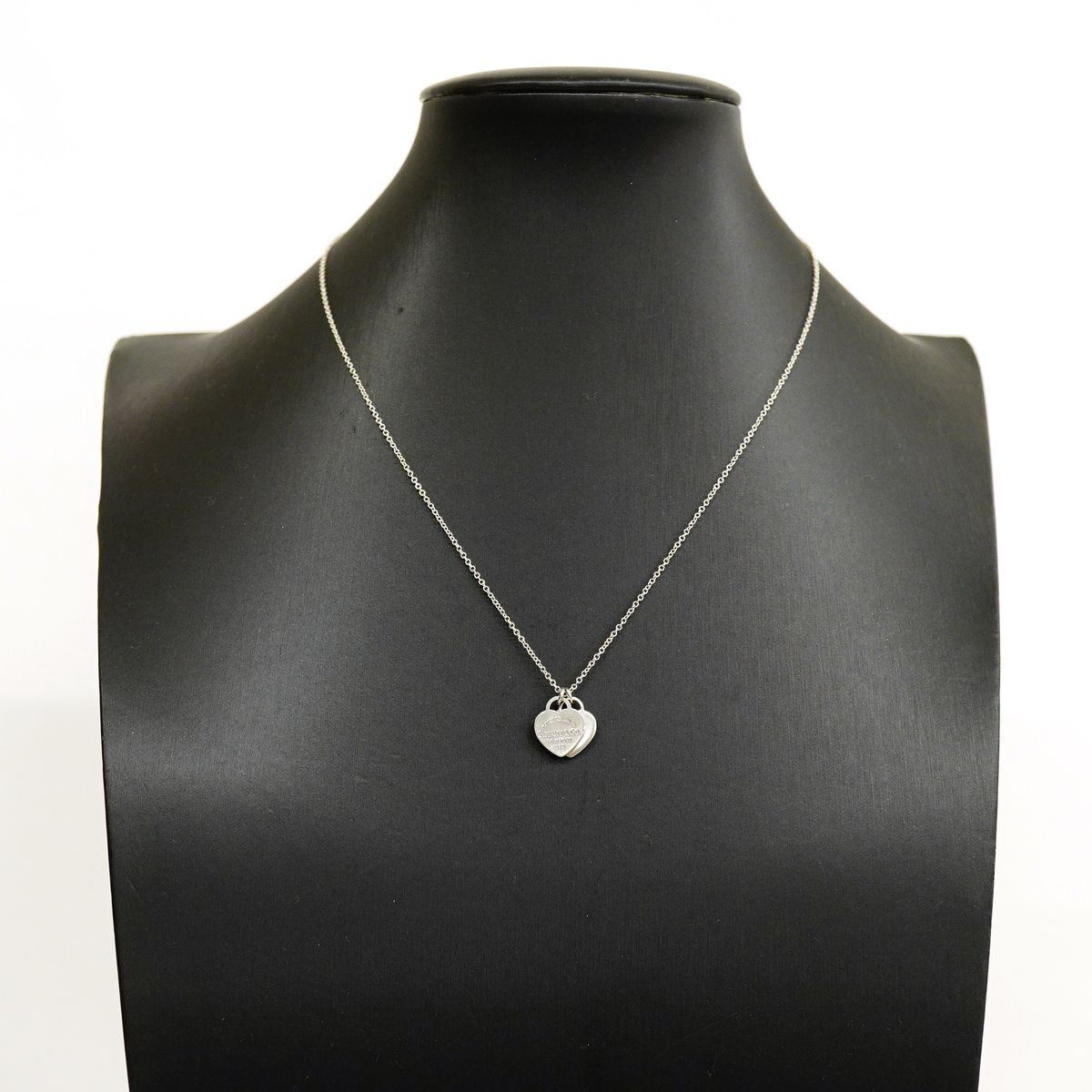 Tiffany & Co Necklace Double Return to Tiffany Heart 925 Sterling Silver — view 7