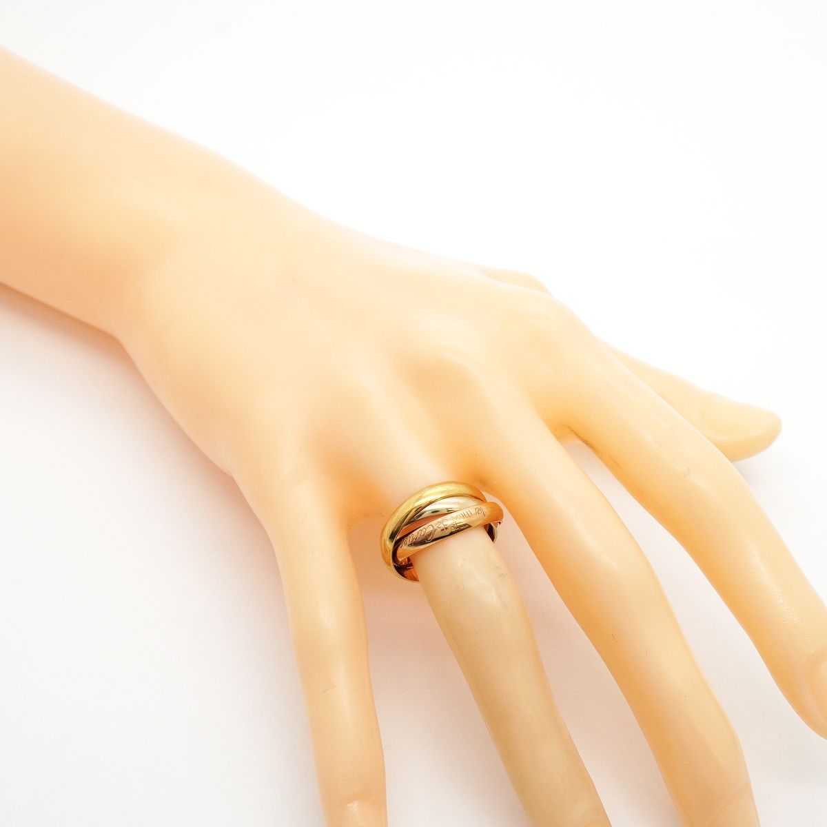 Cartier Ring Trinity Classic Model 18k Yellow Gold 18k White Pink — view 7