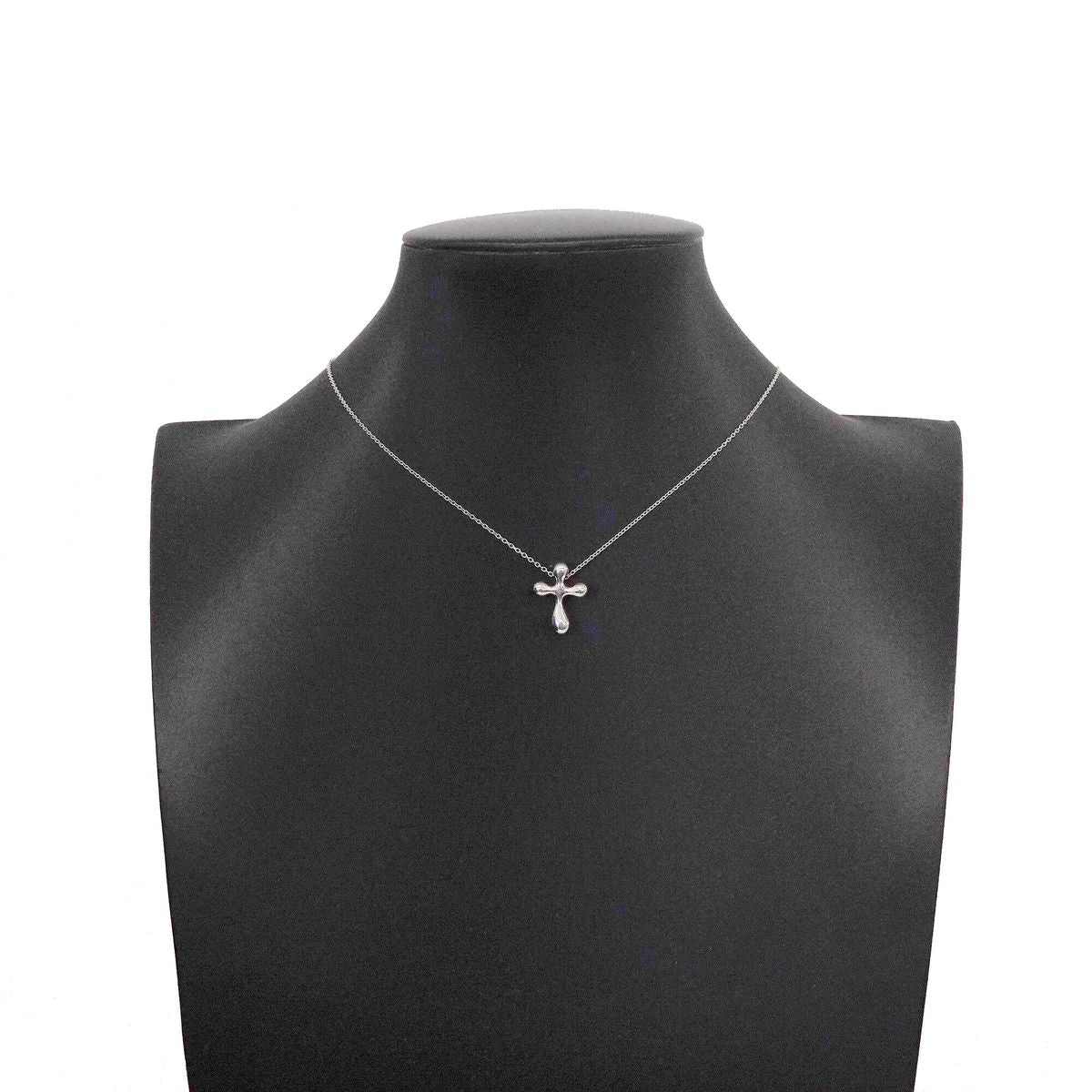 Tiffany & Co Necklace Small Cross 925 Sterling Silver — view 7