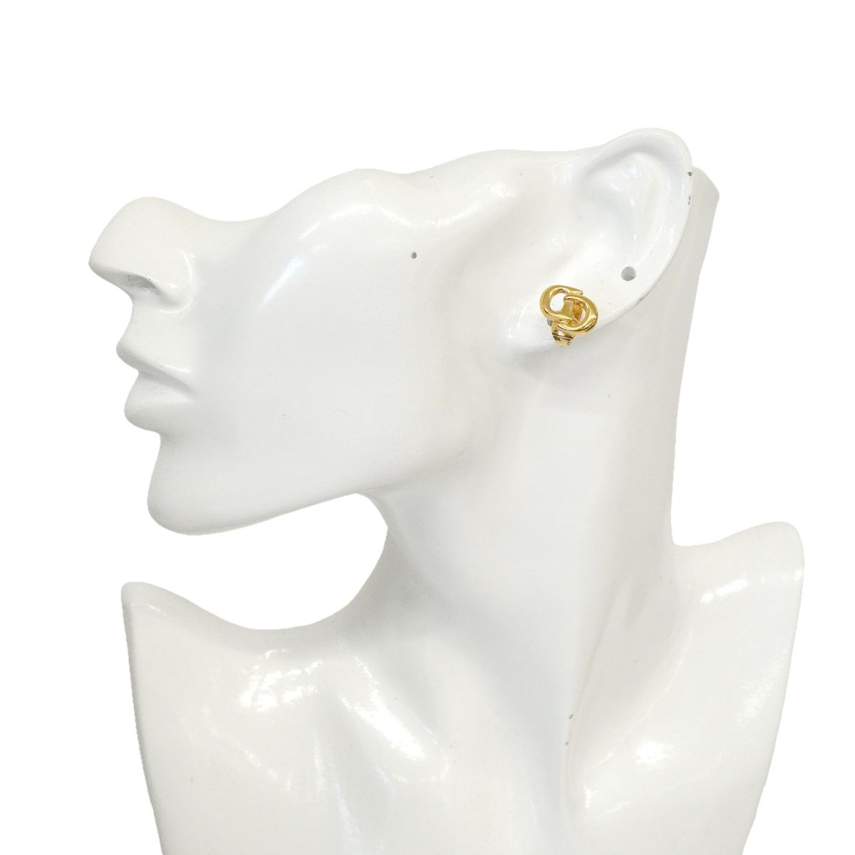 Dior Earrings CD Logo Gold Plated — view 5