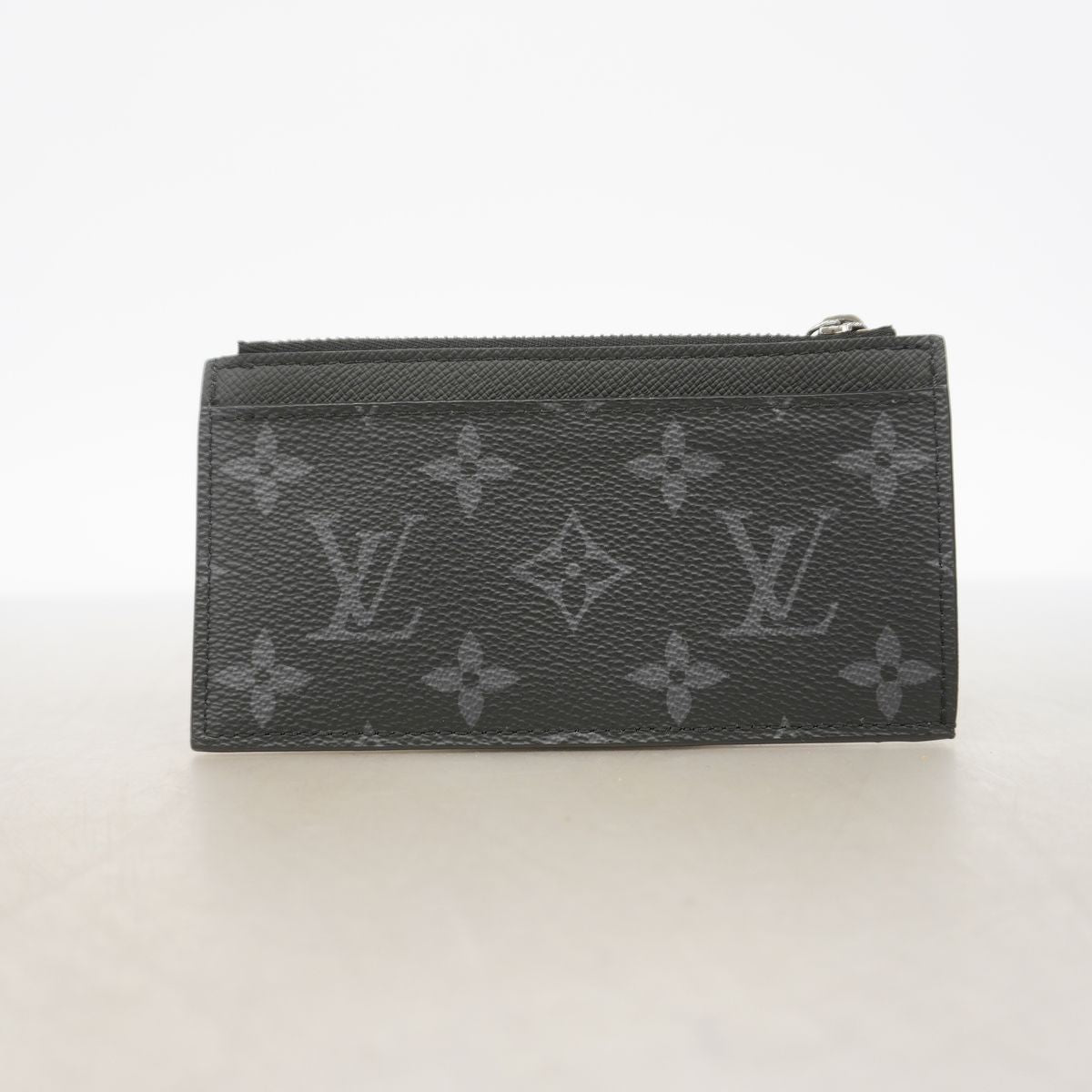 Louis Vuitton Monogram Eclipse Reverse Coin Card Holder Black Gray — view 7
